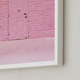 "The Pink Door" - Art Print in Pink by Jenna Gibson - Frame Close-up