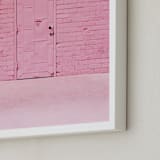 "The Pink Door" - Art Print in Pink by Jenna Gibson - Frame Close-up
