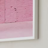 "The Pink Door" - Art Print in Pink by Jenna Gibson - Frame Close-up