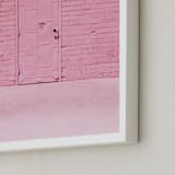 "The Pink Door" - Art Print in Pink by Jenna Gibson - Frame Close-up