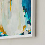 "Agua de Oro" - Art Print in Navy by Parima Studio - Frame Close-up