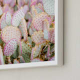 "PINK CACTI" - Art Print in Blush by Shannon Kirsten - Frame Close-up