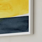 "Rising Sun" - Art Print in White by Celeste Duffy - Frame Close-up