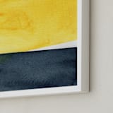 "Rising Sun" - Art Print in White by Celeste Duffy - Frame Close-up