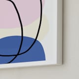 "Old Bubbles" - Art Print in White by Becca Robinson - Frame Close-up
