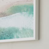 "Wave Shapes" - Art Print in White by Caroline Mint - Frame Close-up