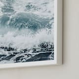 "Storm Swell 2" - Art Print in Ocean Blue by Kamala Nahas - Frame Close-up