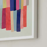 "Barred" - Art Print in White by melanie mikecz - Frame Close-up