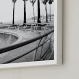 "Concrete Wave" - Art Print in Concrete Grey by Irene Suchocki - Frame Close-up