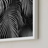 "Silver rain" - Art Print in Ash by Eliane Lamb - Frame Close-up