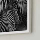 "Silver rain" - Art Print in Ash by Eliane Lamb - Frame Close-up