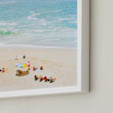 "Laguna Beach 2" - Art Print in Lagoon by Jennifer Lawrence - Frame Close-up