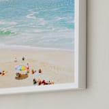 "Laguna Beach 2" - Art Print in Lagoon by Jennifer Lawrence - Frame Close-up