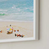 "Laguna Beach 2" - Art Print in Lagoon by Jennifer Lawrence - Frame Close-up
