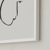 "Face Study I" - Art Print in Creamy White by Chelsea Petaja - Frame Close-up