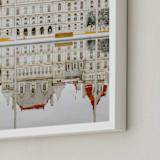 "Seeing Double" - Art Print in Saffron by Sadye Sagov - Frame Close-up