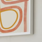"Summer Siesta" - Art Print in Coral by ALICIA BOCK - Frame Close-up