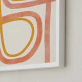 "Summer Siesta" - Art Print in Coral by ALICIA BOCK - Frame Close-up