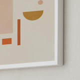 "Les Italiennes III" - Art Print in Earth by Alex Roda - Frame Close-up