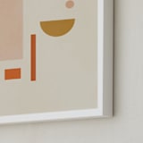 "Les Italiennes III" - Art Print in Earth by Alex Roda - Frame Close-up