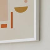 "Les Italiennes III" - Art Print in Earth by Alex Roda - Frame Close-up