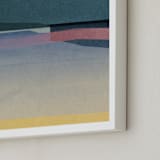 "Horizons III" - Art Print in Lagoon by Sumak Studio - Frame Close-up