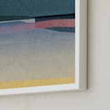 "Horizons III" - Art Print in Lagoon by Sumak Studio - Frame Close-up
