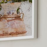 "Pottery I" - Art Print in Terracotta by Crystal Lynn Collins - Frame Close-up