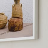 "Pottery II" - Art Print in Terracotta by Crystal Lynn Collins - Frame Close-up