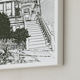 "House: Portrait Orientation Custom Print" - Custom Print in Olive Shadow by Minted - Frame Close-up
