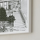 "House: Portrait Orientation Custom Print" - Custom Print in Olive Shadow by Minted - Frame Close-up