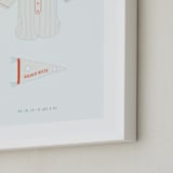 "Pastime" - Personalized Art Print in Sky by Tyler Tea - Frame Close-up