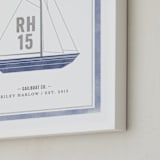 "Sailboat co." - Personalized Art Print in Ocean by cambria - Frame Close-up