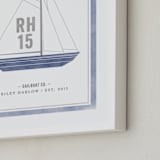 "Sailboat co." - Personalized Art Print in Ocean by cambria - Frame Close-up