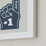 "Number One" - Personalized Art Print in Navy by Itsy Belle Studio - Frame Close-up