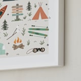 "Camper" - Personalized Art Print in Sky by Hannah Williams - Frame Close-up