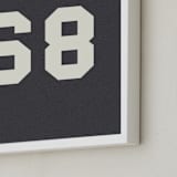 "Game Day" - Personalized Art Print in Navy Blue by taylorVdesign - Frame Close-up