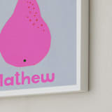 "My Fruity Family II" - Personalized Art Print in Candy by Marta Crea - Frame Close-up
