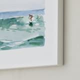 "Hang Five" - Art Print in Pacific Green by Mary Cecelia - Frame Close-up