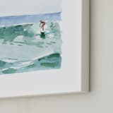 "Hang Five" - Art Print in Pacific Green by Mary Cecelia - Frame Close-up
