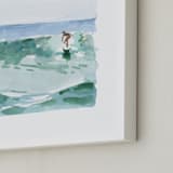 "Hang Five" - Art Print in Pacific Green by Mary Cecelia - Frame Close-up