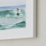 "Hang Five" - Art Print in Pacific Green by Mary Cecelia - Frame Close-up