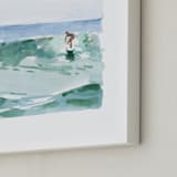 "Hang Five" - Art Print in Pacific Green by Mary Cecelia - Frame Close-up