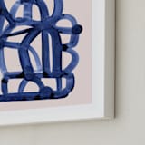 "Cloud Knots" - Art Print in Navy by Carol Barber - Frame Close-up