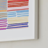 "Peach Party Two" - Art Print in Poppy by Katie Craig - Frame Close-up