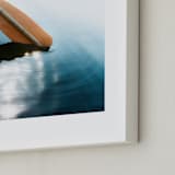 "Row Your Boat" - Art Print in alpine blue by Alicia Abla - Frame Close-up