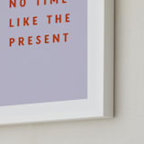 "The Present" - Art Print in Lavender Mist by Angela Garrick - Frame Close-up