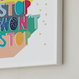 "Can't Stop" - Art Print in Candy by Katy Clemmans - Frame Close-up
