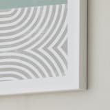 "Curve Appeal VI" - Art Print in Mint by Tanya Lee Design - Frame Close-up