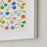 "Cherries" - Art Print in Rainbow by Kelly Watkins - Frame Close-up